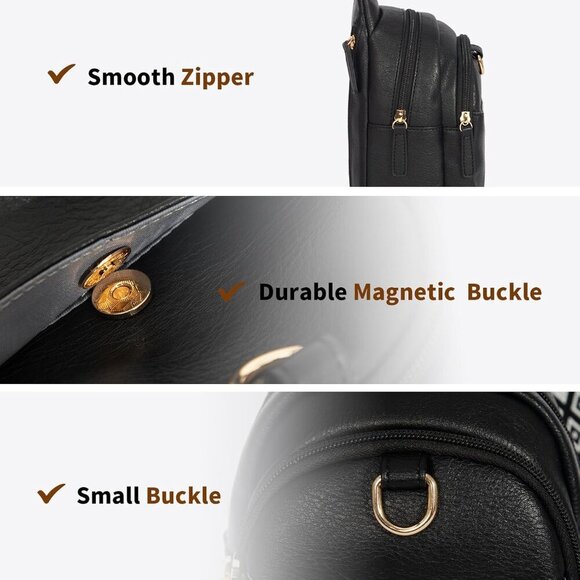 OSOCE Small Sling Bag Lightweight Crossbody Fanny Pack for Women Travel & Hiking - Picture 5 of 7